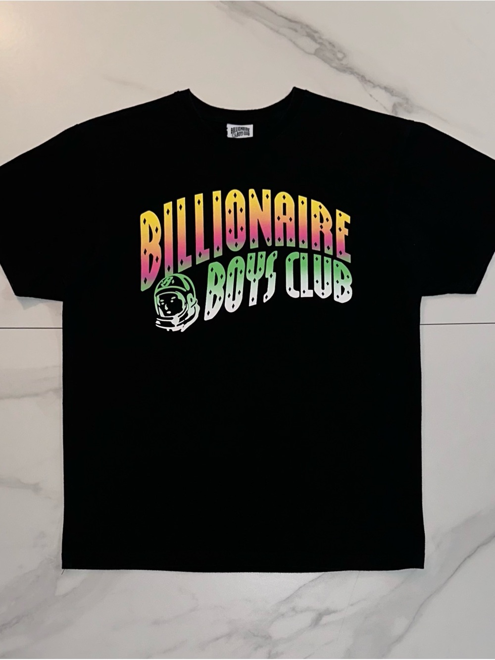 Billionaire Boys Club Gradient Logo T-Shirt Black Size Large